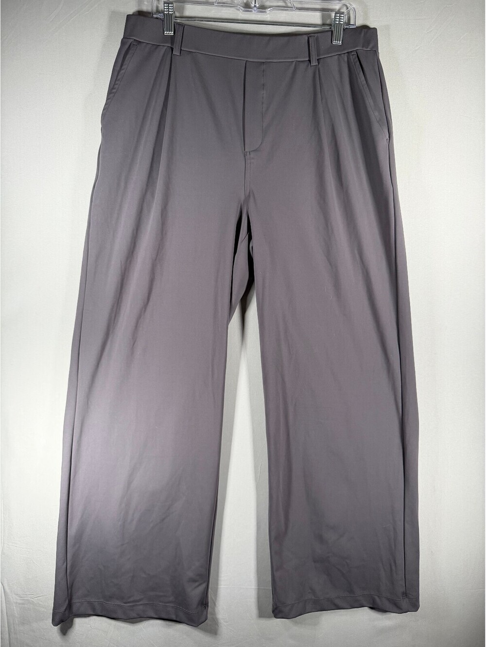 Halara Women's Wide Leg Pull on Pants XL Regular Gray Polyester Stretch